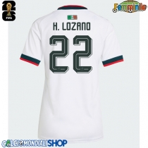 Maglie da calcio Messico Hirving Lozano #22 Seconda Maglia Femminile Mondiali 2026  Manica Corta